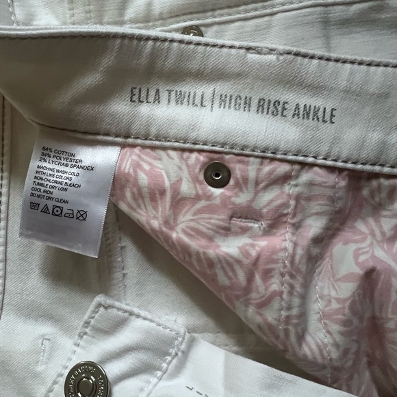 Tommy Bahama Ella Twill High Rise Ankle Jean - Picture 3 of 7